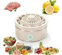 Waterproof Multifunctional Fruit and Vegetable Washer, Portable Household Fruit and Vegetable Cleaning Tool for Meat, Seafood and Grain (white)