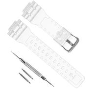 Waterproof Natural Resin Replacement Watch Strap for Women's Casio G-Shock GMA-S110 GMA-S120 GMA-S130 (Transparent)