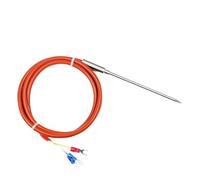 Waterproof Needle Tip Temperature Sensor Probe PT100 PT1000 RTD Insertion Platinum Resistance Silicone Cable(PT1000 Type with 2m)