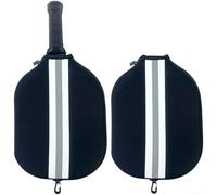 Waterproof Neoprene Pickleball Racket Cover 28cm Blue(03) | Waterproof neoprene material, rain protection, moisture resistant, outdoor sports use, blue color