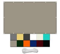 Waterproof ning 2.2 x 8 m UV Protect Multi-Color Polyester Fabric with Grommets Outdoor Patio Canopy and Slish for Ln Garden Deck Khaki