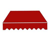 Waterproof ning Fabric Replacement Sun e Canopy Cover 10x8ft Red Retractable Shelter Fabric Only Outdoor Sun Protect Easy Inll