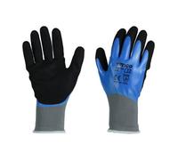 Timco - Waterproof Grip Gloves - Sandy Nitrile Foam Coated Polyester (Size Large - 1 Each)