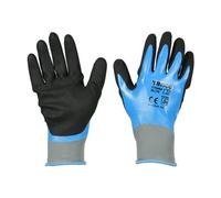Timco - Waterproof Grip Gloves - Sandy Nitrile Foam Coated Polyester (Size X Large - 1 Each)
