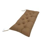 Waterproof Non-Slip Garden Bench Cush with Str Quilted for Indoor/Outdoor Benches & Rocking Chairs 2-Seater Seat Cover (Khaki 47.2" x 19.7")