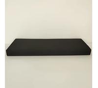 Waterproof Non-slip Garden Bench Cushion - Removable Rectangle Seat Pad for Patio Furniture Swing Dining Chair Bay Window - Black 220x40x5cm