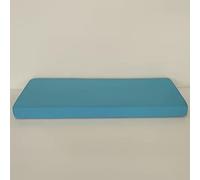 Waterproof Non Slip Garden Bench Cushion Removable Rectangular Seat Pad for Patio Furniture Swing Dining Chair Bay Window Azure Blue 140x35x5 cm