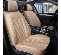 Waterproof Non-Slip Leather Car Seat Cover Pad Cushion PU Luxury Comfy Padded Protector Full Set for Skoda Roomster, Felicia, MissionL, Superb(Beige,Ordinary)