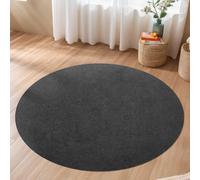 Waterproof Non-Slip Rug Pad, Round 5 Ft Carpet Pads for Large Area Rugs 1/8" Thick Felt Floor Protection Pad for All Floors and Finishes, Keep Rugs in Place and Provide Cushioning (4FT)
