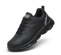 Waterproof Non-Slip Work Shoes for Women, Oil-Proof Kitchen Chef Walking Shoes, Comfort Lightweight Black Sneakers (Color: Black, Size: 4.5 UK)