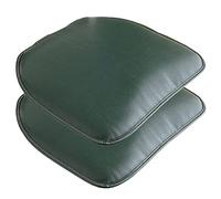 Waterproof NonSlip Chair Cushion Covers 40x43cm Removable Seat Pads for Kitchen/Dining Room/Office/Sofa2Pack Green Leather Seat Cushions