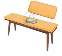 Waterproof NonSlip Outdoor Cushion Cover 180x40x5cm Polyester Replacement with Zipper for Garden Bench Yellow Seat Pad Cover Thick 5cm Durable Furniture Protector