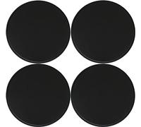 Waterproof NonSlip Round Leather Chair Cushions40cm Dining Stool Pads (Set of 2 or 4) Stylish Black for Kitchen & Dining Chairs Comfortable & Durable