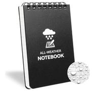 Waterproof Notebook, 3 x 5" Pocket Notepad, Weatherproof Spiral NotePad, All Weather Shower Pocket Notebook, Small Police Notepad 100 Pages Stone Paper Write in the Rain for Golf Outdoor Recording
