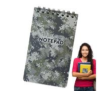 Waterproof Notepad, Write in the Rain Notebook,Waterproof Field Notebook|Portable Pocket Notepad, Top Spiral Memo Notepads 50 Pages for Recording at Work School