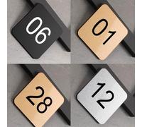 Waterproof Number Plate Digital Label, Plastic Sequential Number Tags, Acrylic Square Locker Label Tag for Parts Sorting/Inventory Storage(B,1-30 L W 12cm x 8cm)