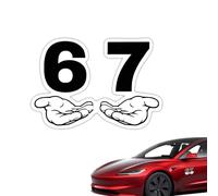 Waterproof Number Stickers, 67 Cute Cartoon Decals, 2-Inch Sheet with Strong Adhesive, Compact Vinyl Sticker Accessory, Fun Stickers with UV Resistant Design, Craft Tool for Kids, Family and Friends