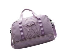 Waterproof Nylon Duffle Bag with Dry Wet Compartments Shoulder Crossbody Bags for Gym Travel and Outdoor Activities Fashionable Weekender Bag