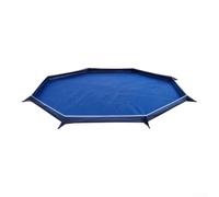 Waterproof Octagonal Groundsheet 2.9m Heavy Duty Tarp for Camping Tent Footprint Beach Picnic Mat Black(Black 2.9m)