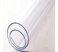 Waterproof Oilproof Desk Pad, Clear Rectangular Table Protector, Soft-Textured Tablecloth for Office & Home, 70x130cm, Scratch-Resistant Surface