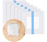 Waterproof Ostomy Shower Cover with Center Pad Non Stick to Ilostomy Bag Colostomy Urostomy Water Barrier Bath Guard Protectors Shiled 10.2"x10.2" Pack of 20