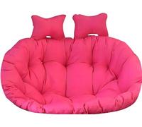 Waterproof Outdoor 2-Seater Egg Chair Cushion Replacement 150x110cm/59x43in Washable Double Hanging Hammock Pad for Wicker Swing Chair - Durable & Comfortable