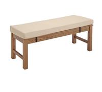 Waterproof Outdoor Bench Cush 120x55x5cm Non Slip Seat Pad for Garden Fur Black Replacement Cush Weather Resistant Sofa Pillow Thick 5cm t Support