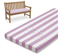 Waterproof Outdoor Bench Cush 5cm Thick, Lilac 135x60x5cm, Ideal Seat Pad for Garden, Patio, Swing, Dining Chairs, Perfect for Pallet Fur and Terrace Use