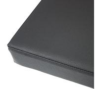 Waterproof Outdoor Bench Cushion 2-3 Seater PU Leather Garden Pad with Zipper Patio Cushion for Dining Swing Chair Black 160x45x5 cm