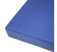 Waterproof Outdoor Bench Cushion 2-3 Seater PU Leather Garden Seat Pad with Zipper Dining Patio Swing Chair Cushion (Blue 100 x 45 x 5 cm)