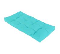 Waterproof Outdoor Bench Cushion 48/40/42/36 Inch, 10cm Thick Patio Seat Pad with Ties, Sky Blue Garden Furniture Cushion for Porch Swing Settle (48x16x4in)