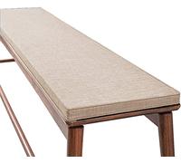 Waterproof Outdoor Bench Cushion 5cm Thick Foam Padding for 2-3 Seater Garden Swing 220x40cm Beige Waterproof Cover Perfect for Patio & Backyard Decor