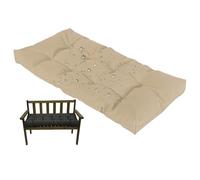 Waterproof Outdoor Bench Cushion 8cm Thick Garden Seat Pad for Swing Chairs with Non-Slip Straps Comfortable Patio Cushion for Hollywood Swing Hazel 120x40cm