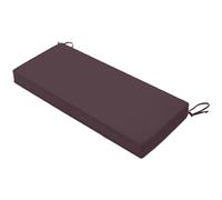 Waterproof Outdoor Bench Cushion, Fade-resistant Patio Seat Pad With Ties, Comfortable Replacement Cushions For Garden Swing, Durable Backyard Furniture Accessories Dark Coffe 28x12x2In