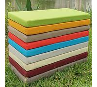 Waterproof Outdoor Bench Cushion for Garden 2 3 Seater Thick 100 120cm Long Cushion for Patio Swing and Chair Comfortable Weatherproof Seating