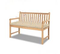 Waterproof Outdoor Bench Cushion Non-Slip Garden Furniture Pad Removable Swing & Window Cushion Beige & White 121.9 x 40.6 x 5.1 cm - Perfect for Comfort & Style
