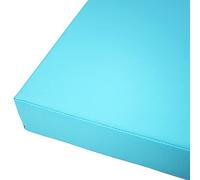 Waterproof Outdoor Bench Cushion PU Leather 2-3 Seater Patio Furniture Pad with Zipper Garden Seat Cushion for Swing Chair Sea Blue 90x45x5 cm