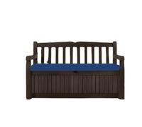 Waterproof outdoor Bench Cushion Seat Pad different sizes to replace Iceni Keter, Eden Storage Box, custom benches & swings.128x50,120x50,100x40,140x45,122x40, 10x47 (Navy Blue, 110 x 35 x 6cm)