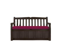 Waterproof outdoor Bench Cushion Seat Pad different sizes to replace Iceni Keter, Eden Storage Box, custom benches & swings.128x50,120x50,100x40,140x45,122x40, 10x47 (Burgundy, 122 x 40 x 6cm)
