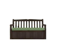 Waterproof outdoor Bench Cushion Seat Pad different sizes to replace Iceni Keter, Eden Storage Box, custom benches & swings.128x50,120x50,100x40,140x45,122x40, 10x47 (Olive Green, 122 x 40 x 6cm)