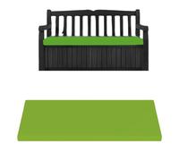 Waterproof outdoor Bench Cushion Seat Pad different sizes to replace Iceni Keter, Eden Storage Box, custom benches & swings.128x50,120x50,100x40,140x45,122x40, 10x47 (Lime Green, 120 x 50 x 6cm)