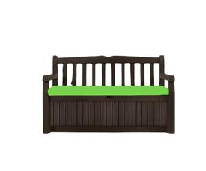 Waterproof outdoor Bench Cushion Seat Pad different sizes to replace Iceni Keter, Eden Storage Box, custom benches & swings.128x50,120x50,100x40,140x45,122x40, 10x47 (Lime Green, 122 x 40 x 6cm)