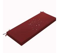 Waterproof Outdoor Bench Cushions 80x40 100x40 120x50 140x50 Garden Furniture Seat Pads for Benches & Balcony Chairs Bank Kissen in Wine Red (110x50x5cm)
