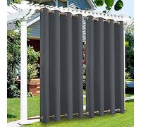 Waterproof Outdoor Canopy with Eyelets for Garden Patio Pavilion Veranda & Balcony - 1 Panel Light Grey 213 x 213 cm WeatherResistant Sunshade