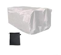 Waterproof Outdoor Cart Cover 97x61x56cm Oxford Fabric Folding Garden Trolley Protection Cover with Drawstring Elastic Hem for Rain Snow UV Dust Weather Resistance Camping Gardening (Silver)