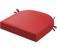 Waterproof Outdoor Chair Cushions, 2-Inch Thick High-Density Foam Seat Pads with Hidden Zipper, All-Weather Patio Furniture Cushions(Red,45x45x5cm)