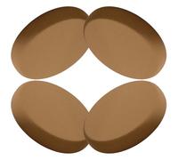 Waterproof Outdoor Chair Cushions - 4-Pack 40cm Round Pads for Bistro, Garden, Patio & Balcony - Soft Comfortable Seat Cushions for Dining & Relaxing