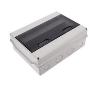 Waterproof Outdoor Circuit Breaker Box Plastic Din Rail Panel for Solar | Flip Cover, Multi-circuit Capacity, Protects Electrical Equipment, Suitable for Homes, Carports, Rvs and Temporary Outlets