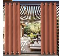 Waterproof Outdoor Curtain with Grommets Thermal Insulated Windproof Canopy Drapes for Pavilion Size B 84 x H 96 cm 1 PiecePerfect for Privacy & Protection