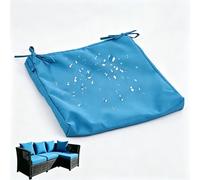 Waterproof Outdoor Cushion Cover 5/8/10/12cm Thick, Removable Washable Non-Slip Replacement Cover For Seat Cushions With Zipper For Garden, Patio And Lounge Sofa,Sky blue,75x75x12cm